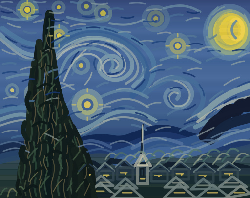 Starry Night by GPT-5.6 Sol