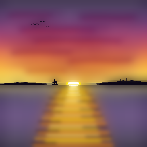 sunset by Gemini
