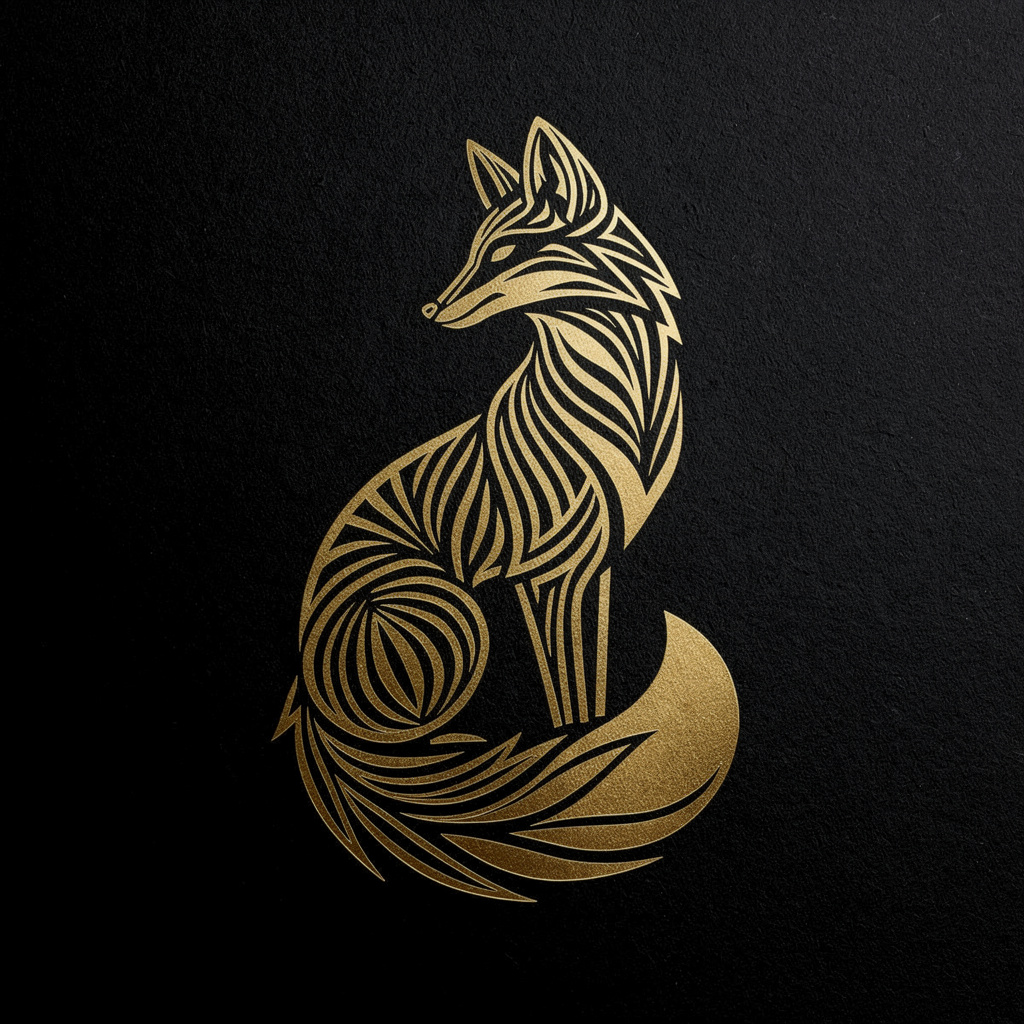 FLUX 2 Pro, gold foil fox logo