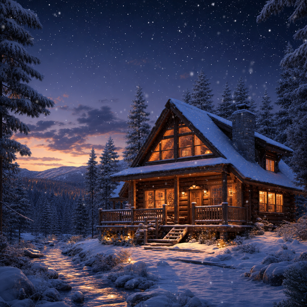 GPT Image 2, cozy cabin