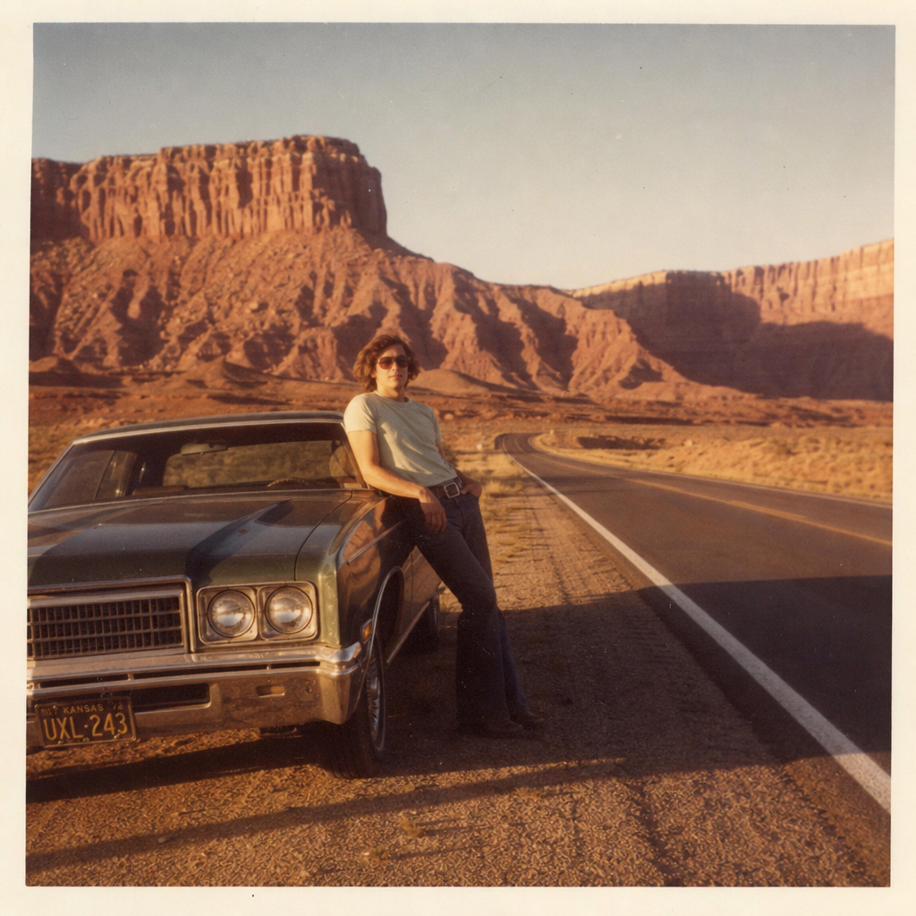 GPT Image 2, 1970s road trip photo